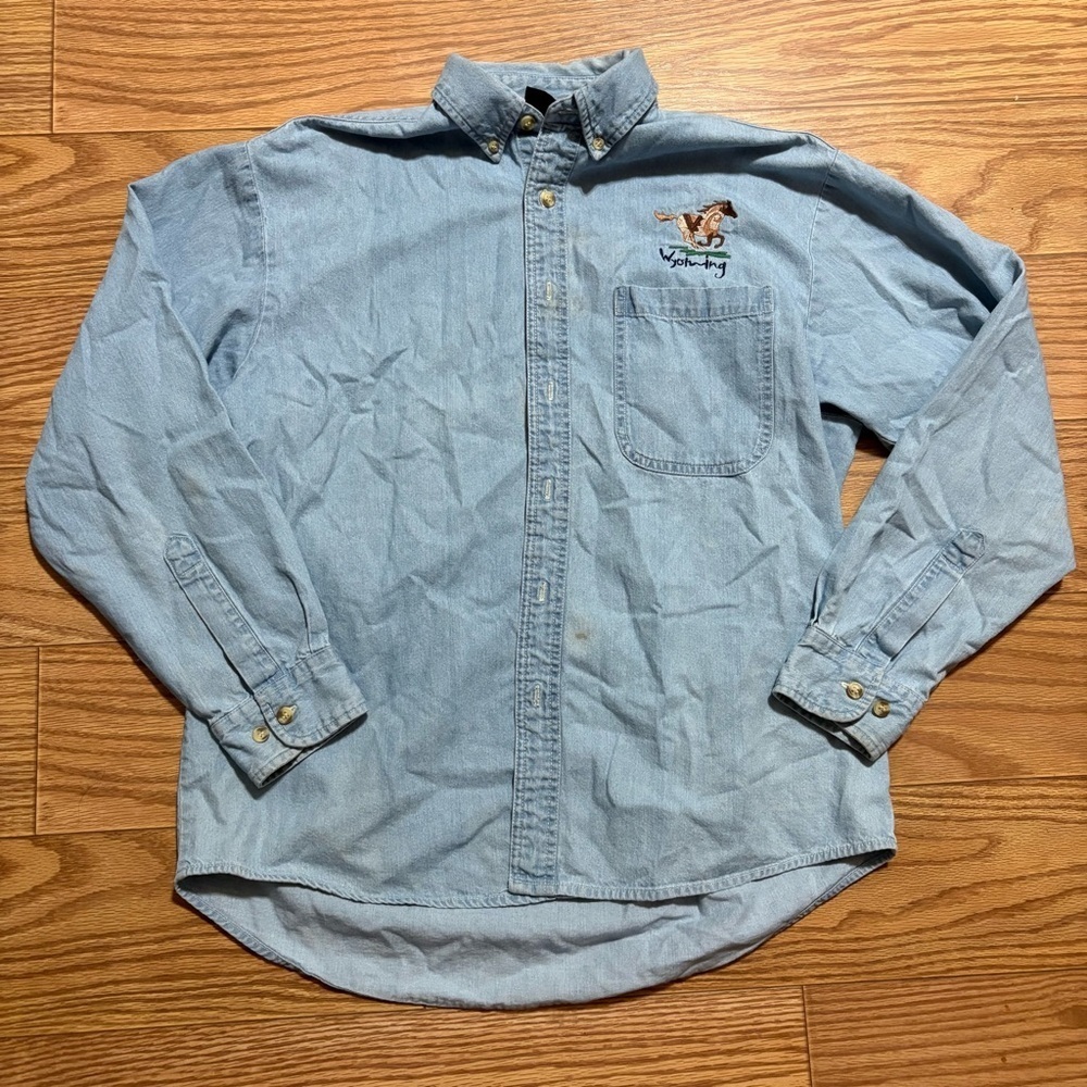 Vintage Wyoming Shirt Large